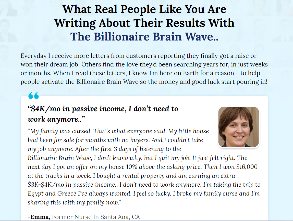 Top public reviews Billionaire Brain wave